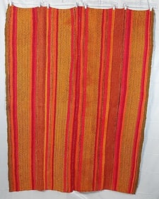 Vintage 1970s Wool Woven Blanket