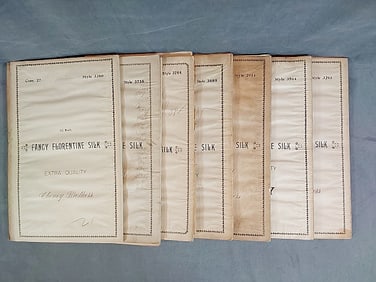 7 Early 20th Century Cheney Silks Swatch Books