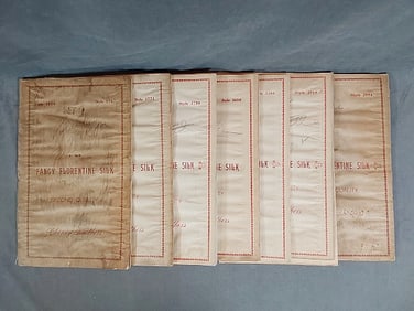 8 Early 20th Century Cheney Silks Swatch Books