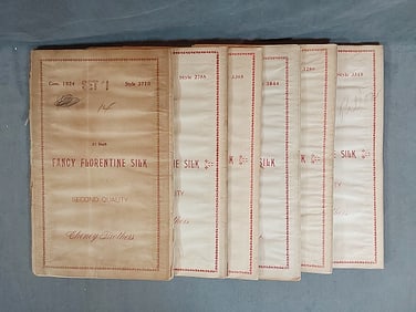 6 Early 20th Century Cheney Silks Swatch Books