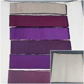 Antique Textile Swatch Book - 19th Century Silk Moire and Jacquard