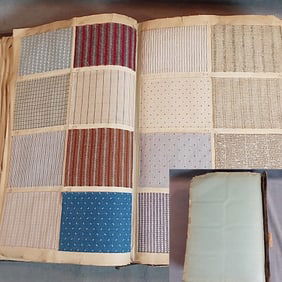 Antique Textile Swatch Book - 1903 Wool Wovens