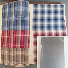 Vintage Textile Swatch Book - 1958-1959 Plaids
