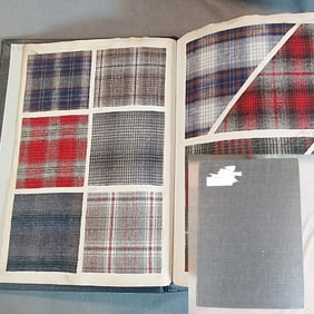 Antique Textile Swatch Book - 1908 Wool