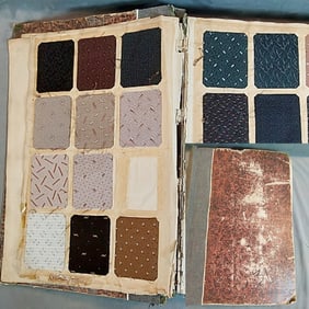 Antique Textile Swatch Book - 1868-1869 Wovens and Jacquards