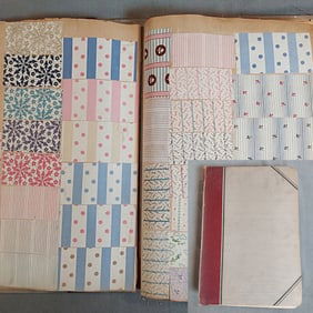 Antique Textile Swatch Book - 1900 Prints