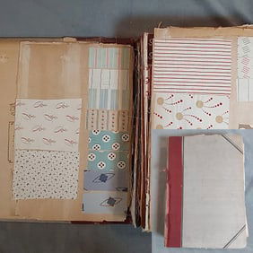 Antique Textile Swatch Book - c1900 Prints