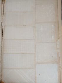 Antique Textile Swatch Book - 1867 White Wovens