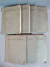 7 Vintage Salesman Textile Swatch Books - c1959-1960