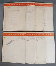 8 Vintage Salesman Textile Swatch Books - c1964-1968