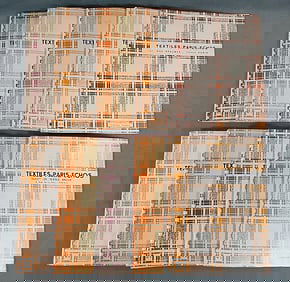 10 Vintage Salesman Textile Swatch Books - c1965-1975