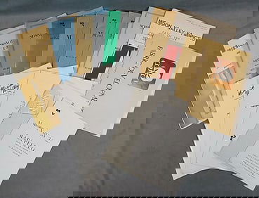 16 Vintage Salesman Textile Swatch Books - c1960-1989