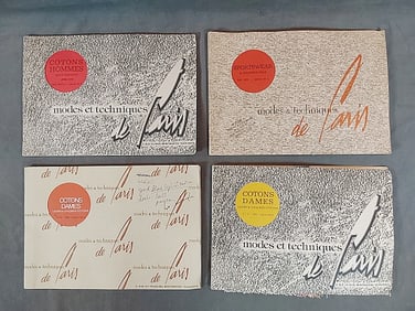 4 Vintage Salesman Textile Swatch Books - c1977-1984