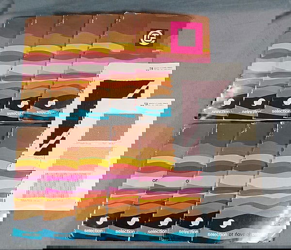 10 Vintage Salesman Textile Swatch Books - c1976-1985 (1 of 19)