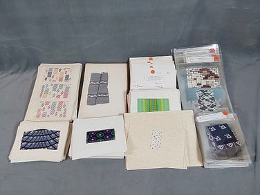 334 Antique and Vintage FIT Design Lab Swatch Sample Cards