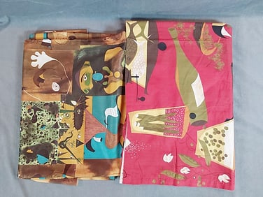 2 MCM Fabrics - Abstract and Kitchen