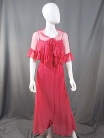 Vintage 1960s Formal Chiffon Dress by Sophie