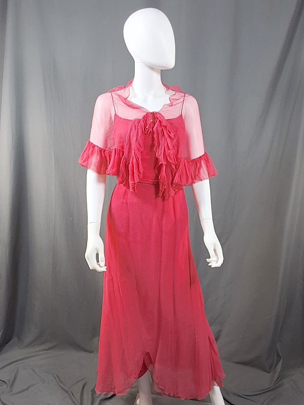 Vintage 1960s Formal Chiffon Dress by Sophie (1 of 15)