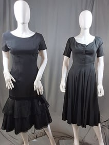 2 1950s Black Dresses - Miss Deb