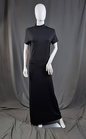 2000s Black Halston Dress