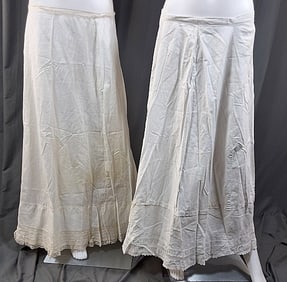 2 19th Century Petticoats