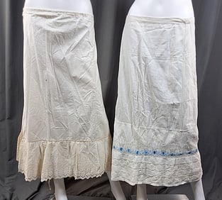 2 19th Century Petticoats