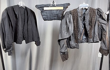 19th Century Black Silk Bodice and More