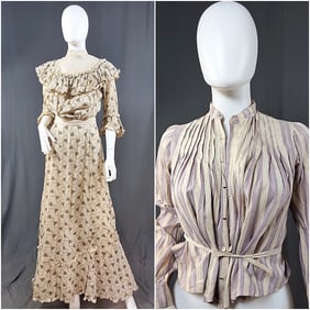 Late 19th Century Ladies Dress and Blouse
