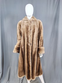 1950s Ladies Full Length Shearling Coat - AW Bailey