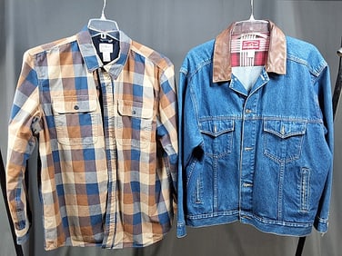 Mens Large Denim Jacket and More - Marlboro, LL Bean