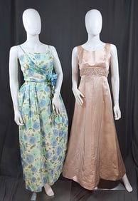 2 Vintage 1960s Evening Gowns