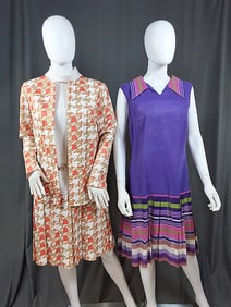 2 1960s Drop Waist Dresses