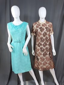 2 Vintage 1960s Evening Dresses