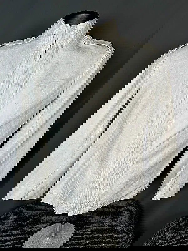 Vintage Mens White Canvas Filipino Military Jacket (1 of 8)