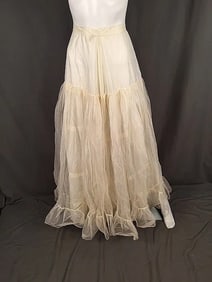 c1960 Ladies Full Length Petticoat - Hoops My Dear