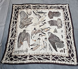 Wathne Silk Scarf - Birds