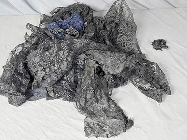 Antique Black Lace Salvage