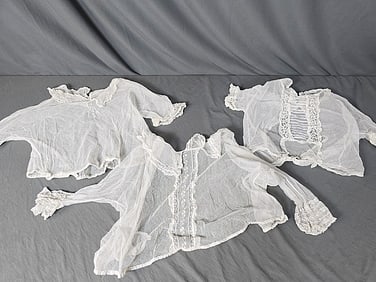 3 Antique Lace Shirts
