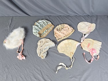 7 Vintage Baby Bonnets