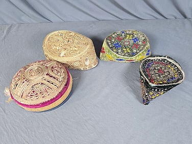 Vintage Ethnic Hats - Afghanistan