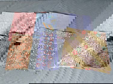 Group of 6 Fashion Scarves