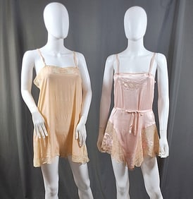 2 Vintage Pink Rompers