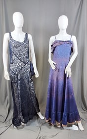 2 Vintage Dresses - Indigo
