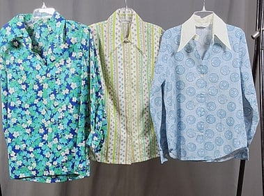 3 Vintage 1960s Blouses