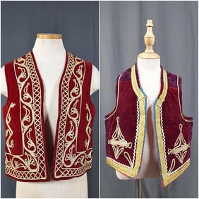 2 Traditional Afghan Vests