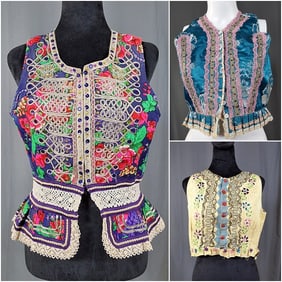 5 Vintage Eastern European Vests