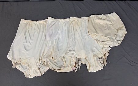 4 Vintage White Underwear