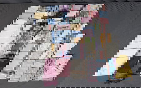 72 Vintage Mens Handkerchiefs