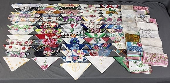 85 Vintage Handkerchiefs