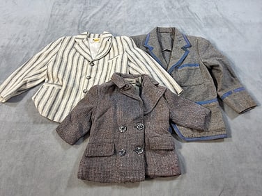 3 Vintage Boys Blazers